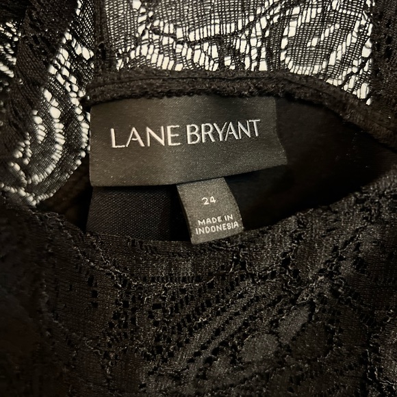 Lane Bryant Size 24 Black Lace Sleeveless Dress - Picture 3 of 3